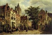 unknow artist European city landscape, street landsacpe, construction, frontstore, building and architecture.072 oil painting picture wholesale